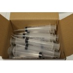 10 pcs Disposable dental irrigation syringe with curved tip - 12CC